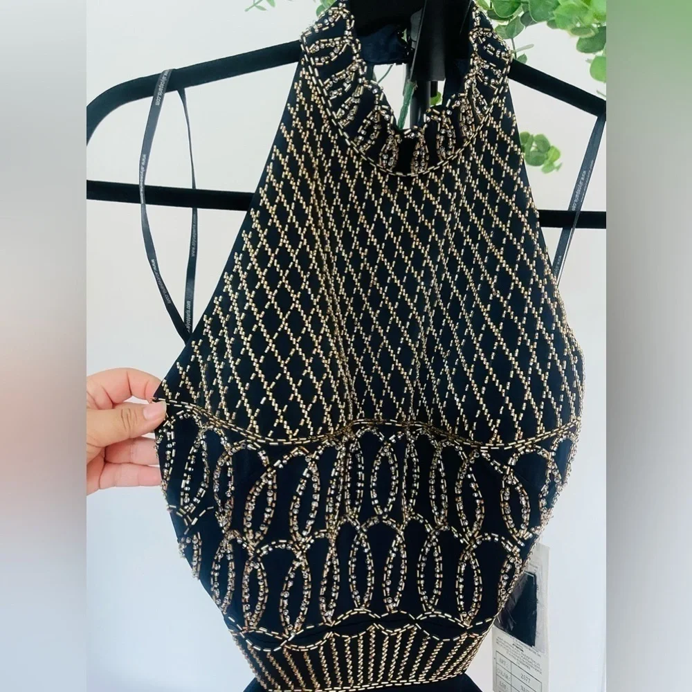 Beautiful luxurious jumper (beaded) CLAUDINE FOR ALYCE PARIS - Picture 6 of 9